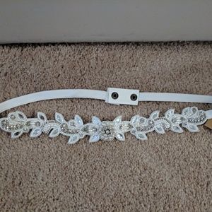 Beaded Rhinestone Belt